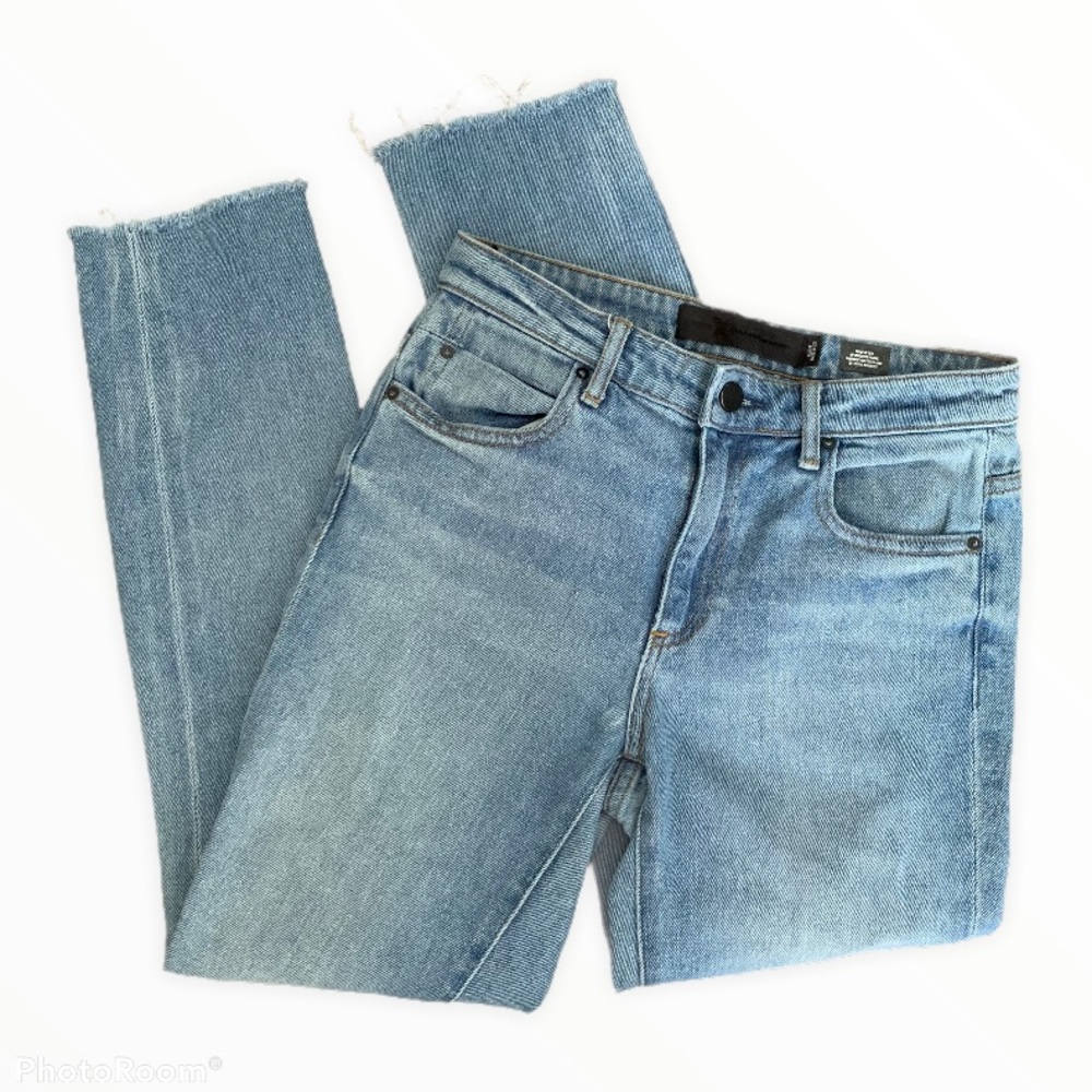 Denim x Alexander Wang Slim Fit High Rise Jeans 25